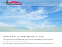 Tablet Screenshot of heim-service.ch